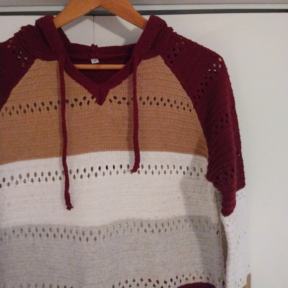 Striped Hooded Sweater - Picture 4 of 5